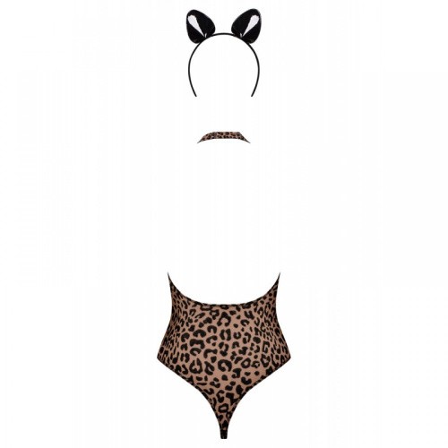 Obsessive Leocatia teddy L/XL - Сексуальний леопардовий боді - купити в Україні | Секс шоп SEX-SHOP.ua