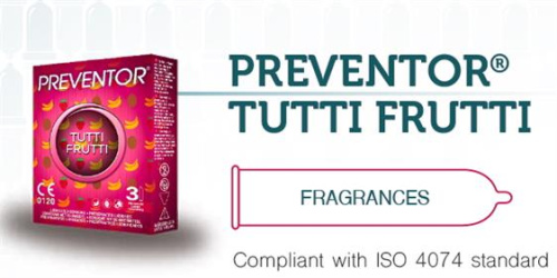 Preventor Tutti Frutti, 3 шт - купити в Україні | Секс шоп SEX-SHOP.ua