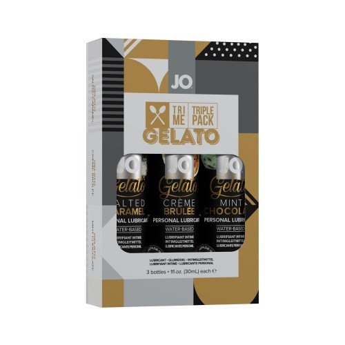 System JO Tri-Me Triple Pack Gelato подарочный набор оральных смазок, 3 х 30 мл