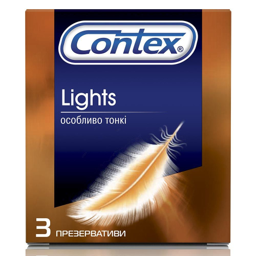 Contex №3 Lights - Ультратонкі презервативи, 3 шт