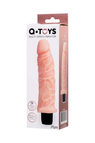 Toyfa A-Toys Multi-Speed - Реалистичный мультискоростной вибратор, 19.5х4 см