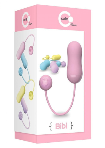 Виброяйцо Bibi Remote Egg, 7х3 см (розовый) - sex-shop.ua