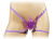 Trinity Vibes 10 Function Vibrating Butterfly Harness - Стимулятор клітора у вигляді метелика, 10.8х9.5 см (фіолетовий)