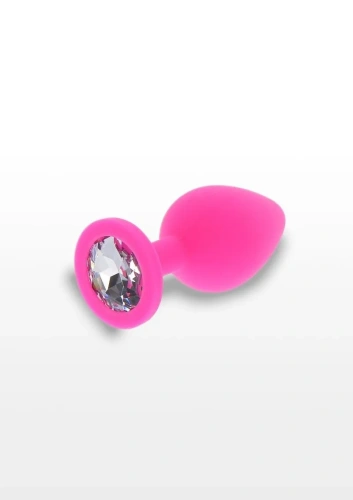Toy Joy Large Diamond Booty Jewel - Пробка анальная, 9х4 см (розовая)