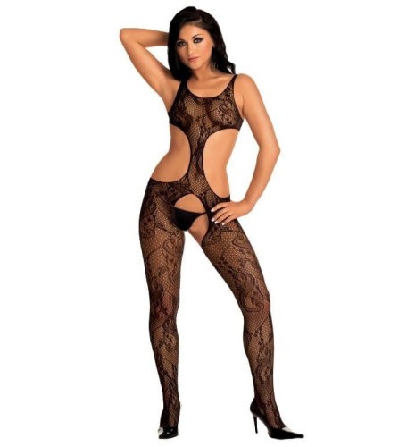 Roxana - Комбинезон «Catsuit», M/L, (черный) - sex-shop.ua