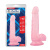 Hi-Rubber 7.7" Dildo Pink - Фаллоимитатор с мошонкой, 19,5 см (розовый) - sex-shop.ua