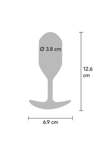 Анальная пробка ToyJoy Weighted Plug, 12.6 см