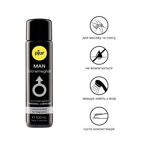 Pjur MAN Premium Extremeglide - премиальный лубрикант на силиконовой основе, 100 мл