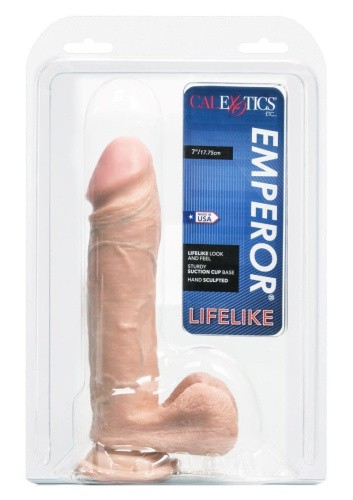CalExotics - Emperor Flesh 8" - Фаллоимитатор на присоске, 18х4.5 см