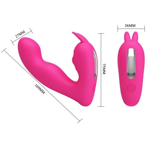 Pretty Love Josephine G-spot Massager Pink - Вибратор с пультом дистанционного управления, 10.9х2.7 см (розовый)