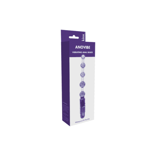 Kinx Anovibe Vibrating Anal Beads - анальный стимулятор, 12.5х2.2 см (фиолетовый) - sex-shop.ua