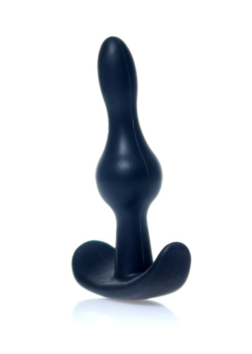 T-Plug Wave - анальная пробка для ношения, 9х2.5 см (черный) - sex-shop.ua
