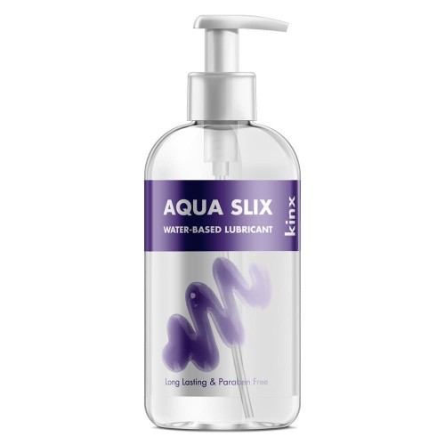 Лубрикант Kinx Aqua Slix Water-based Transparent, 250ml - sex-shop.ua