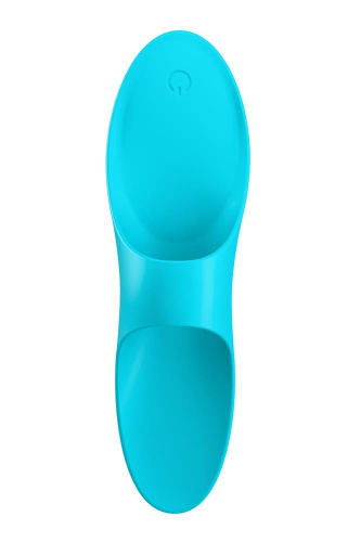 Satisfyer Teaser Light Blue - Вібратор на палець, 12х3.5 см (блакитний)