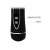 LyBaile Power Wand Black - Вібратор-мікрофон із двома насадками, 20х4.5 см (чорний)