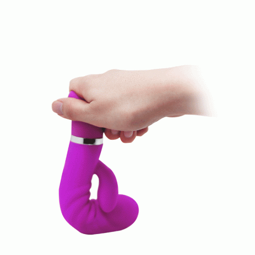 LyBaile Pretty Love Tracy Vibrator - Рельєфний вібратор-кролик, 18.8х3.5 см (фіолетовий) - купити в Україні | Секс шоп SEX-SHOP.ua