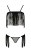 Passion Exclusive Kassandra Set-OpenBra - Комплект білизни з бахромою, S/M (чорний) - купити в Україні | Секс шоп SEX-SHOP.ua