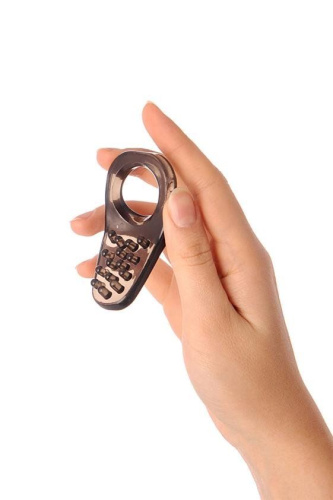 Toyfa XLover Penis Ring - Мужское эрекционное кольцо, 4х2.5 см (чёрный)