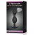Pretty Love silicone Anal balls - Анальная пробка со смещенным центром тяжести, 12.5х2.3-3.3 см (чёрная) - sex-shop.ua