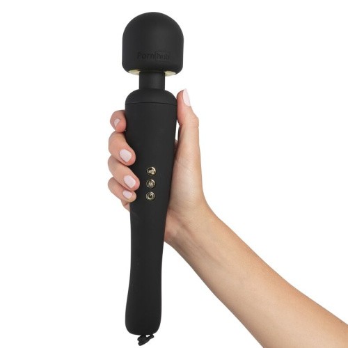 Pornhub Spell Wand Set - Вибромассажер с тремя насадками, 30х3 см.