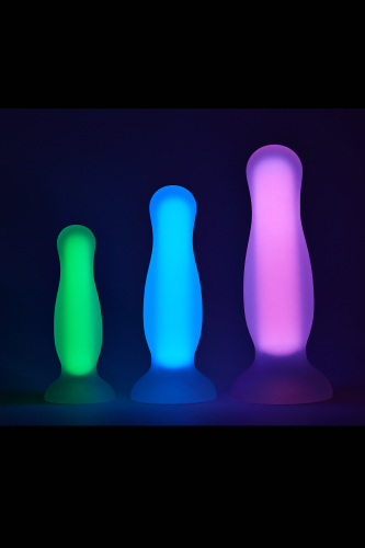 Radiant Glow In The Dark Soft - Анальная пробка, 14,5 см (розовый) - sex-shop.ua