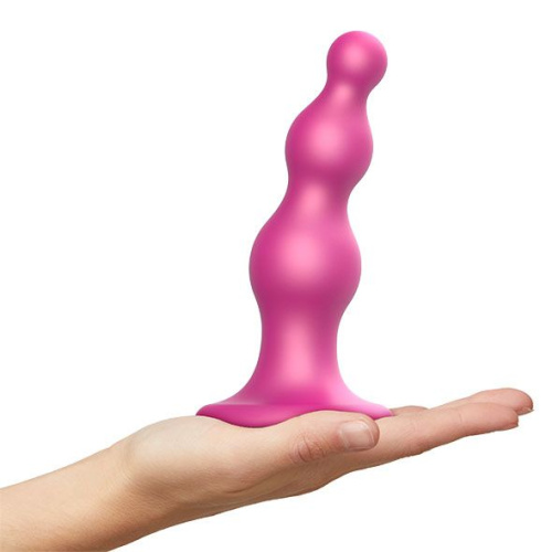 Strap-On-Me Dildo Plug Beads M - Насадка для страпона, 15х4.3 см - купити в Україні | Секс шоп SEX-SHOP.ua