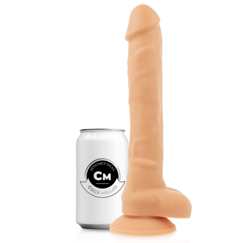 COCK MILLER - Гибкий фаллоимитатор на присоске, 21х4 см (телесный)