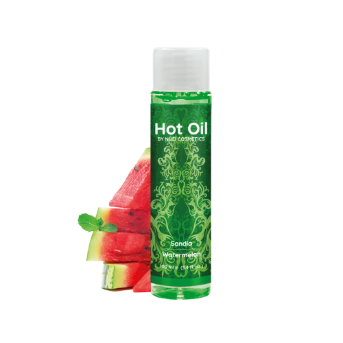 Масажне масло з зігріваючим ефектом Nuei Hot Oil, 100 мл (кавун) - купити в Україні | Секс шоп SEX-SHOP.ua