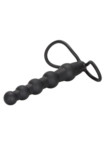 California Exotic Novelties Silicone Beaded Double Rider - Насадка для двойного проникновения, 14.5х2.5 см