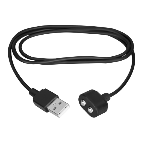 Satisfyer USB Charging Cable – магнітний USB кабель для зарядки іграшок (чорний)