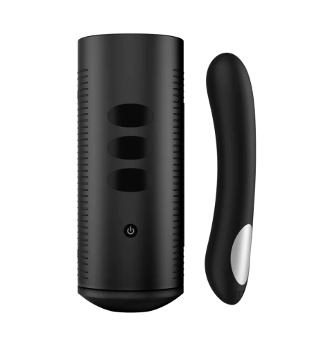 Kiiroo Titan Pearl 2 Couple Set Black - интерактивный набор мастурбатор + стимулятор точки G - sex-shop.ua