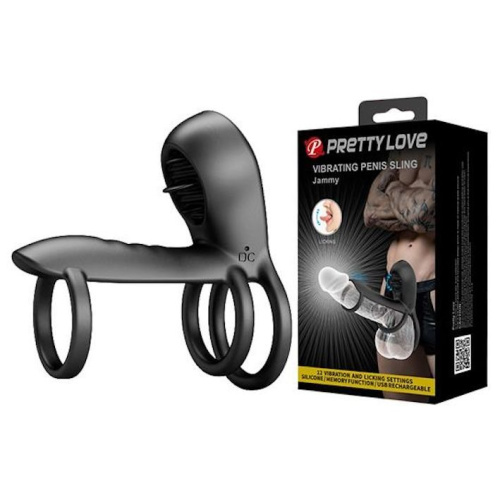 Насадка на пеніс Pretty Love Vibrating Penis Sling Jammy