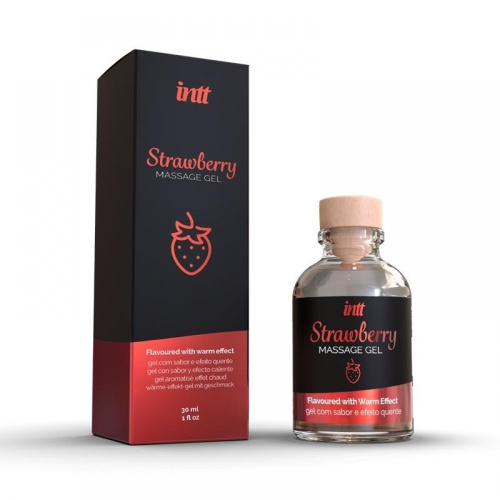 Intt Strawberry масажний гель для інтимних зон полуниці, 30 мл