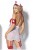 Костюм Kinga Play Nurse SET-120 красно-белый, L/XL - sex-shop.ua