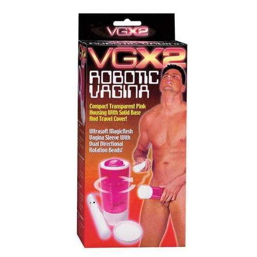 Seven CreationsVGX 2 Robotic Vagina - мастурбатор с вращением, 20х7 см - sex-shop.ua