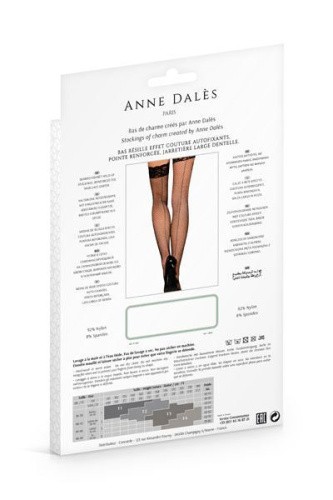 Anne De Ales CLOE T1 чулки в сеточку со швом, S