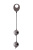 Seven Creations Domino Metallic Balls - Вагінальні металеві кульки, 3 см (хром)