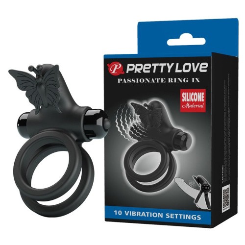 Pretty Love - Vibrating Dual Rings - Эрекционное вибро кольцо, 3.2-3.8 см