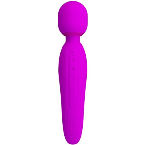 LyBaile Pretty Love Curtis Massager Purple - Вибратор-микрофон с клиторальным отростком, 23.1х4.8 см (фиолетовый)