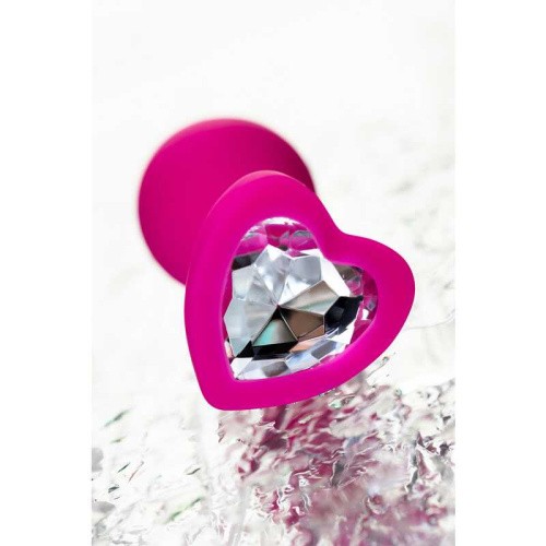 Toyfa ToDo By Diamond Heart  - Анальная пробка с камнем, 7х2 см (розовая)