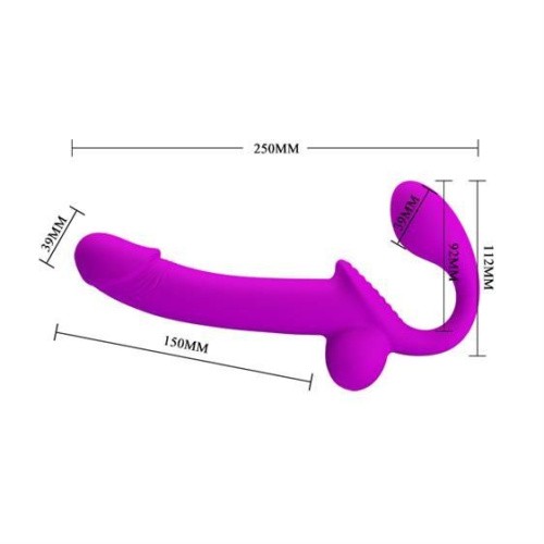 LyBaile - Pretty Love Kelpie Strapless Strap-On - Безременевий страпон, 15х3.9 см - купити в Україні | Секс шоп SEX-SHOP.ua