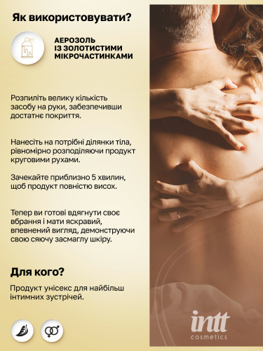 Крем-шиммер для тела Intt Sexy Glow, 60 мл (ваниль)