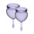 Satisfyer Feel Good-набір менструальних чаш, 15 мл і 20 мл (фіолетовий)