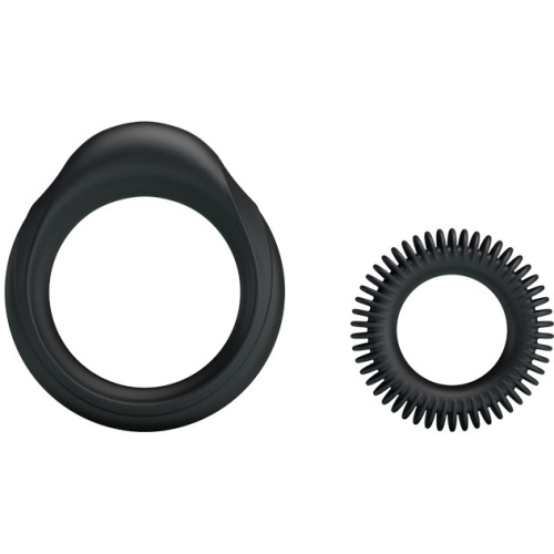 LyBaile Ring Manhood Black - Набір ерекційних кілець, 2 шт - купити в Україні | Секс шоп SEX-SHOP.ua