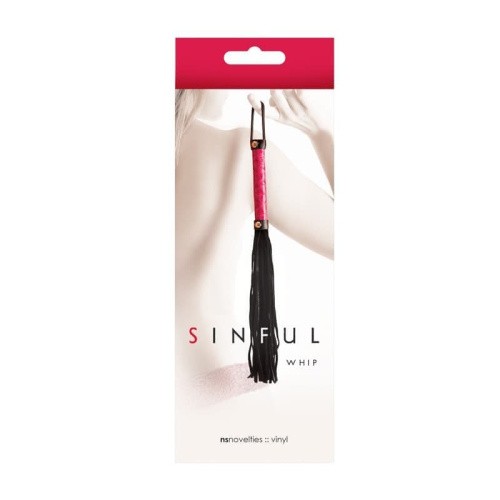 Плеть Sinful Whip, розовая - sex-shop.ua