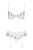 Passion Lovelia Set - Комплект белья, S/M (белый)