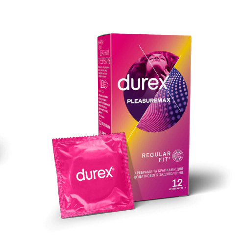 Durex №12 Pleasuremax, 12 шт - sex-shop.ua