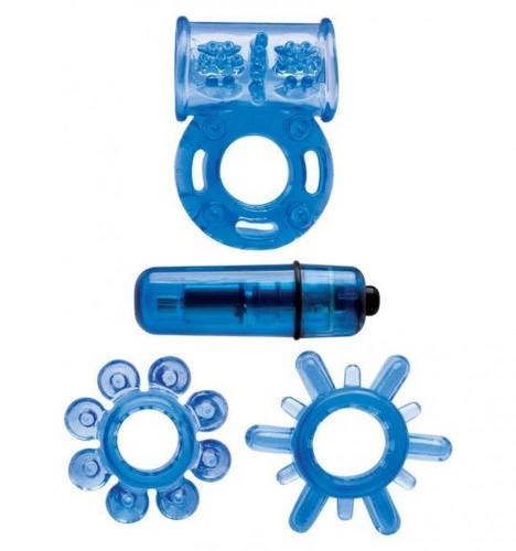 Topco Sales Climax Kit Neon Blue - набір ерекційних кілець, (синій)