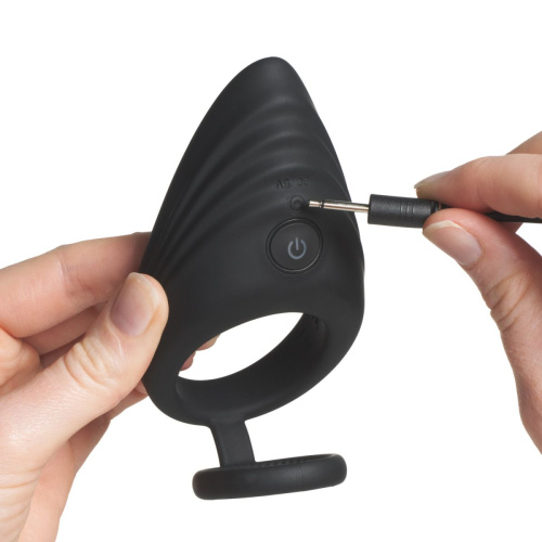 Nexus Enhance Vibrating Cock and Ball Ring - подвійне віброкільце, 10х3.25 (чорний)
