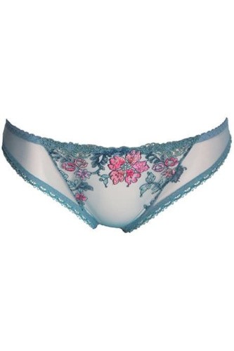 Samanta Sensi B300 - Полупрозрачные трусики с вышивкой, L